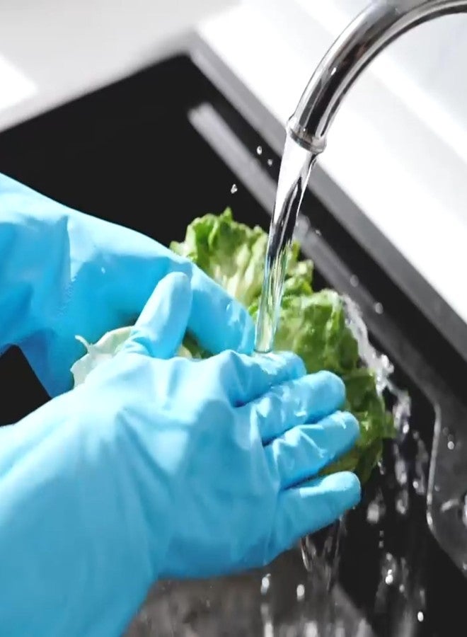 STYLERA Household Cleaning Gloves - Reusable Kitchen Dishwashing Gloves with Latex Free, Cotton lining, Waterproof, Non-Slip (MULTICOLOR, PACK OF 2 PAIR) - Image 5